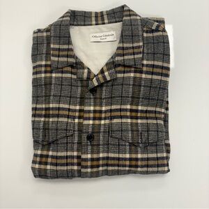 Officine Générale Jonas Wool Plaid Overshirt Shirt Jacket XL Made in Portugal